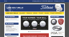 Desktop Screenshot of logo-golfballs.co.uk